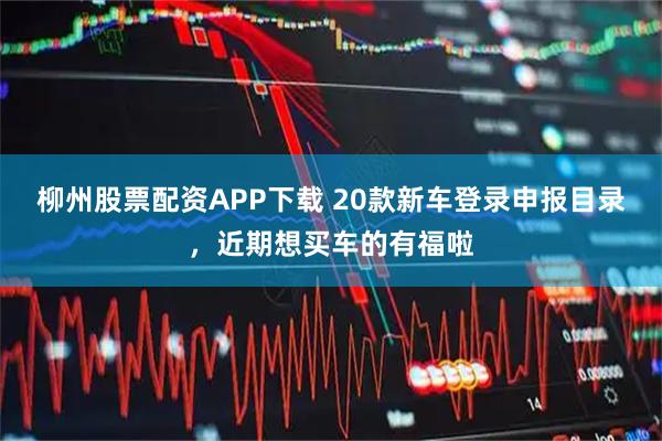 柳州股票配资APP下载 20款新车登录申报目录，近期想买车的有福啦